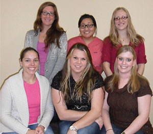 Student Nurses’ Association Board members pictured, top left to bottom right: Laura Evans, Jennifer Watanabe, Mary DiCristina, Jennifer Snider, Shannan Archibald and Kimberly Dowling. Not pictured is Hannah Jauch.