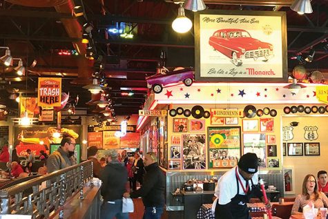 Friendly staff and the 50's styled decor make the new Portillo's restaurant in Madison a fun place for families to eat