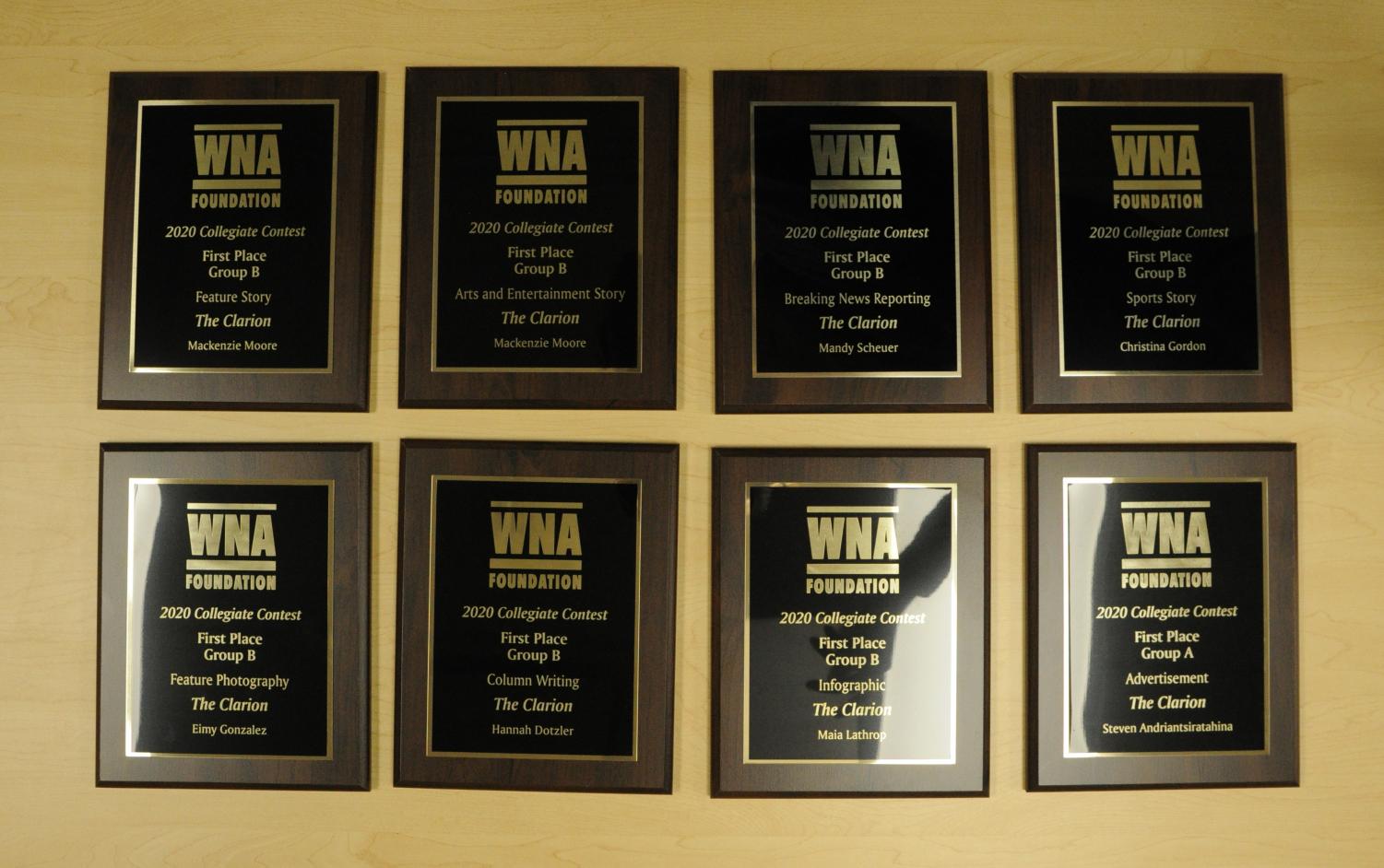 The Clarion Wins 18 WNAF Collegiate Better Newspaper Contest Awards ...