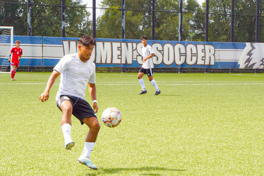 The Madison College men’s soccer team recently hosted a scrimmage against Edgewood College at Goodman Pitch East.