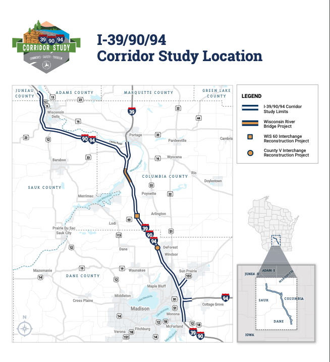 A map of the proposed project. 