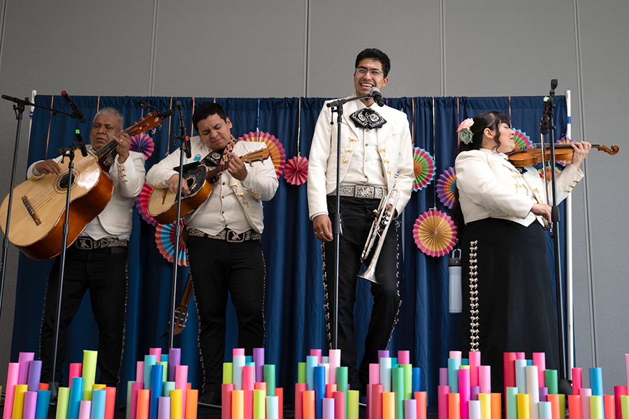 A mariachi band performs at the Hispanic Heritage Month celebration held at the Truax Campus on Sept. 18.