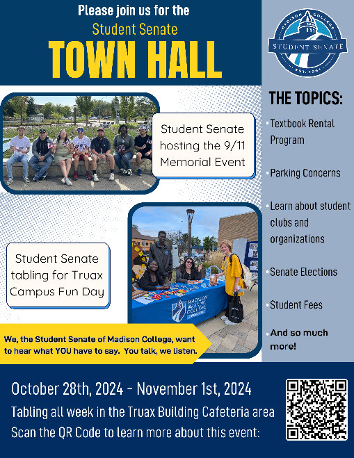 Student Senate Town Hall Tabling