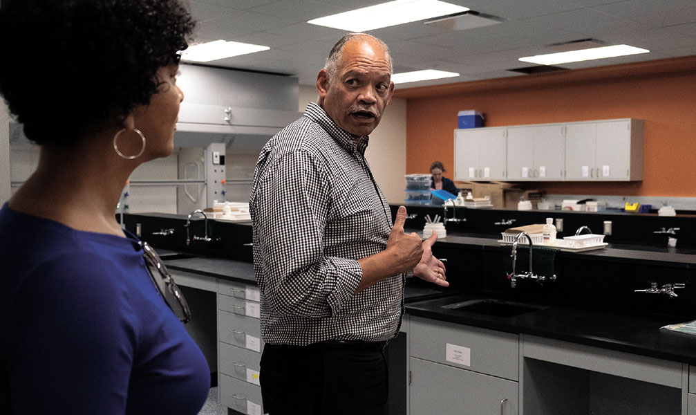 In August of 2019, the Goodman South Campus opened. Madison College President Dr. Jack Daniels, III, guided tours of the building before the first day of classes.