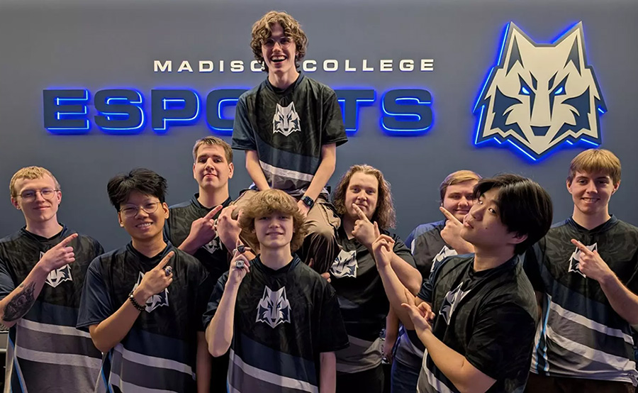 The Madison College Esports Team won its third-straight NJCAAE Valorant national title this past fall semester.