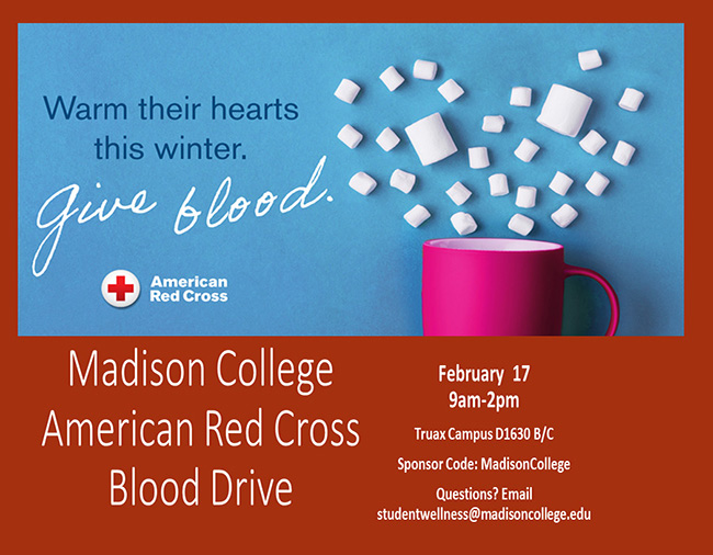 Blood drive to be held on Feb. 17