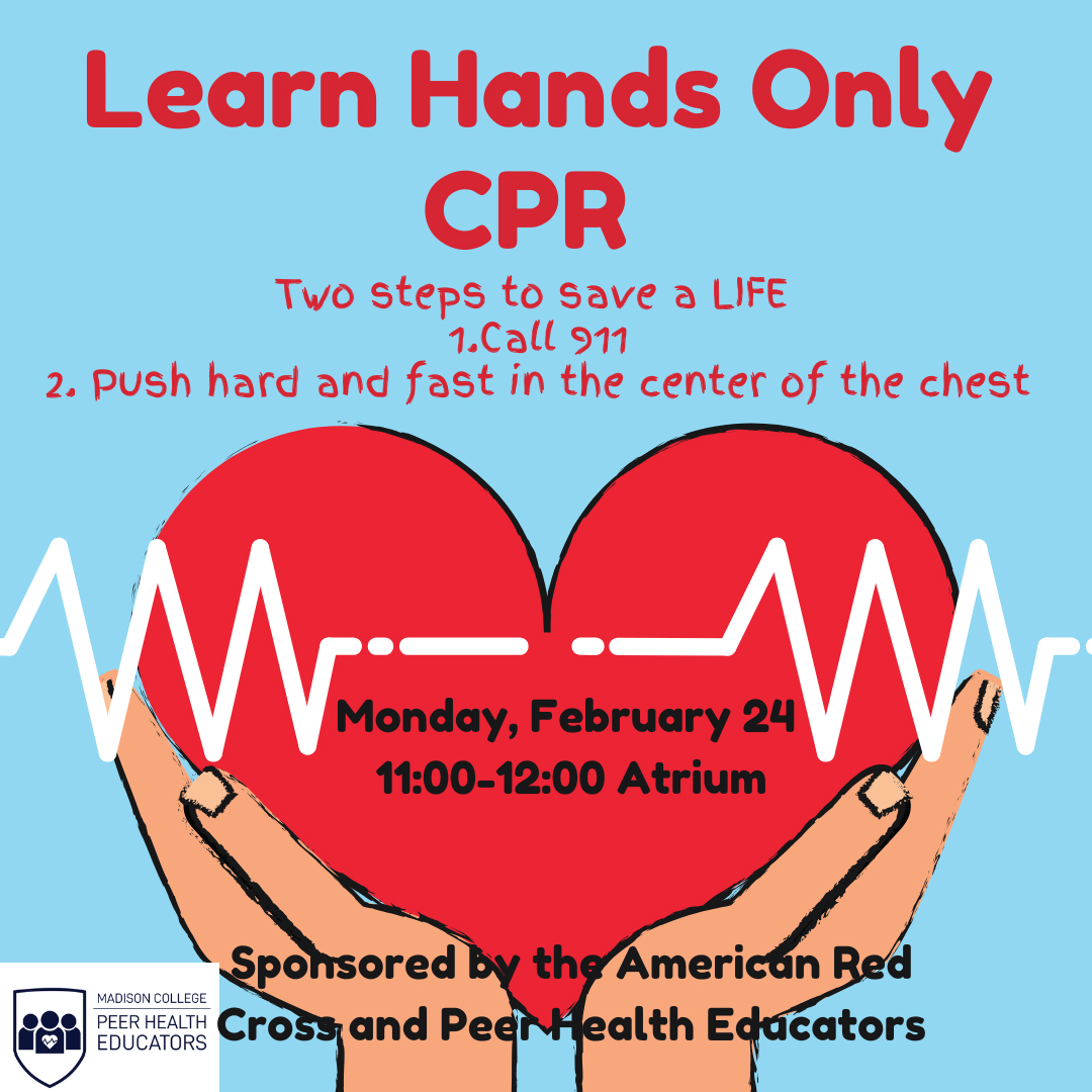 Hands-Only CPR training on Feb. 24