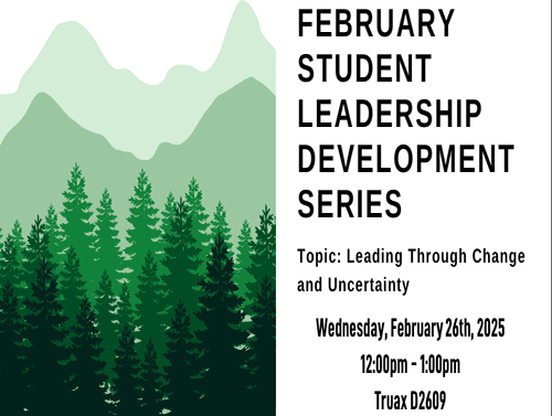 Leadership Series Event Moved to Feb. 26 